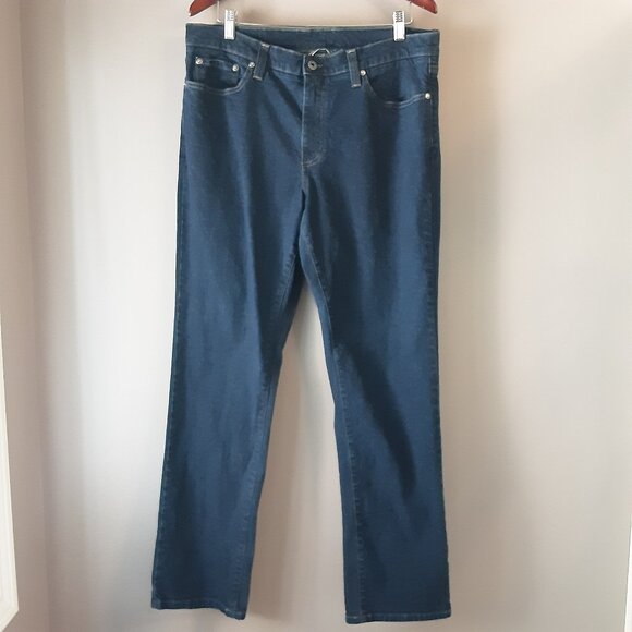 L.L. Bean Men's Straight Leg Dark-Wash Jeans Size 36x32 - Picture 1 of 11
